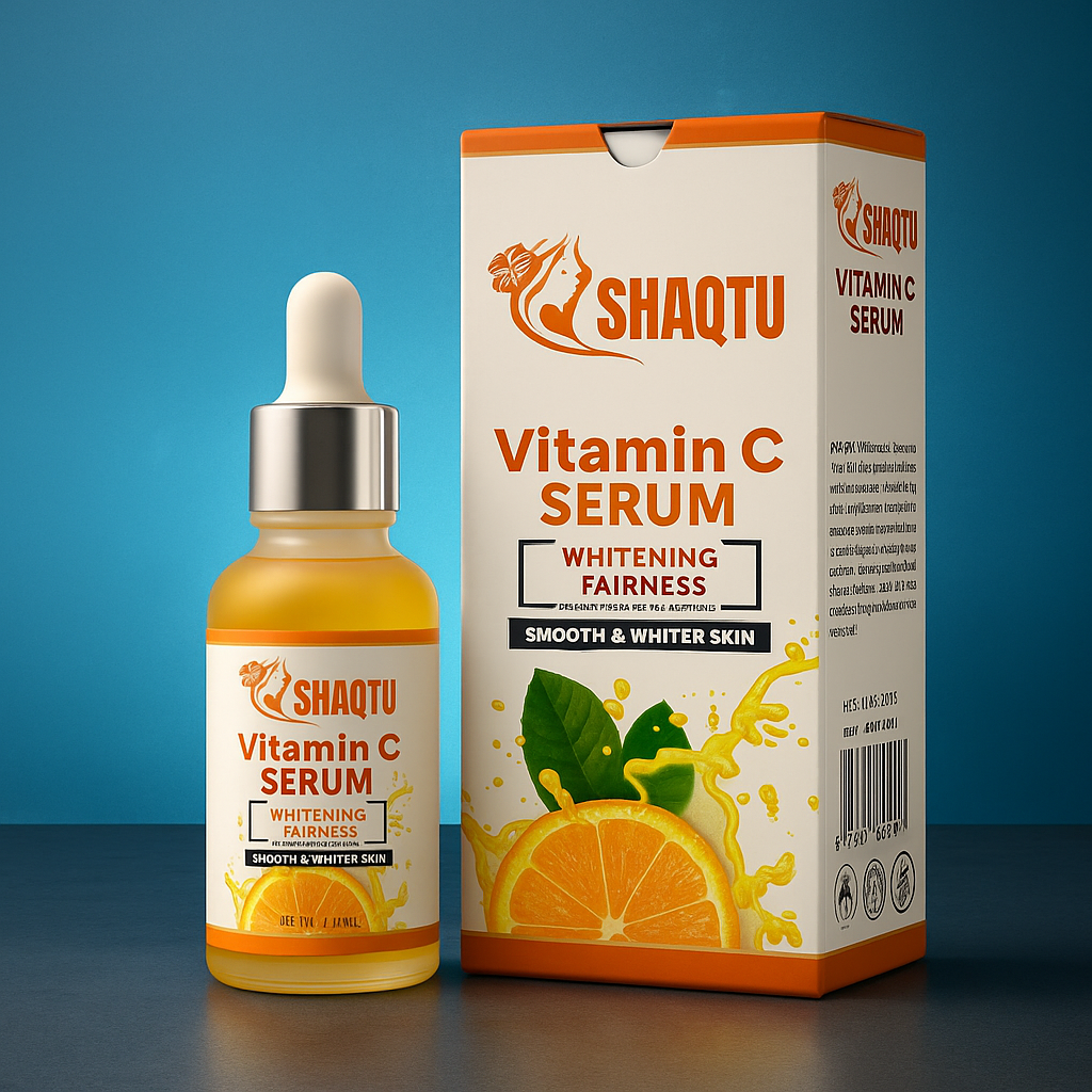 Shaqtu Vitamin C Brightening Serum for dark spots and glow in Pakistan